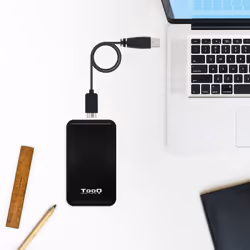 TooQ TQE-2528B Boîtier de disques de stockage Enceinte ssd Noir 2.5" - Vue supplémentaire 4