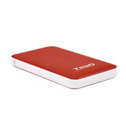 TooQ TQE-2528R, Enceinte ssd, 2.5", Série ATA III, 5 Gbit/s, Connectivité USB, Rouge