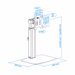 TooQ DB1732TN-B support d'écran plat pour bureau 32" Noir - Vue supplémentaire 11