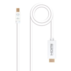 Nanocable 10.15.4005 câble vidéo et adaptateur 5 m Mini DisplayPort HDMI Type A (Standard) Blanc
