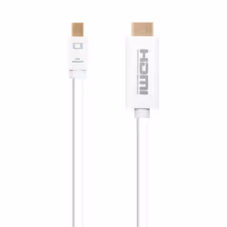 Nanocable 10.15.4005 câble vidéo et adaptateur 5 m Mini DisplayPort HDMI Type A (Standard) Blanc