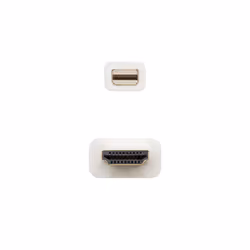 Nanocable 10.15.4005 câble vidéo et adaptateur 5 m Mini DisplayPort HDMI Type A (Standard) Blanc