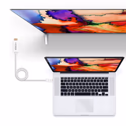 Nanocable 10.15.4005 câble vidéo et adaptateur 5 m Mini DisplayPort HDMI Type A (Standard) Blanc - Vue supplémentaire 4