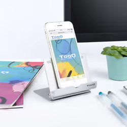 TooQ PH0002-S support Support passif Mobile/smartphone, Tablette / UMPC Argent - Vue supplémentaire 5