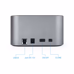 TooQ TQDS-805G Station d'accueil de disques de stockage USB 3.2 Gen 1 (3.1 Gen 1) Type-B Aluminium