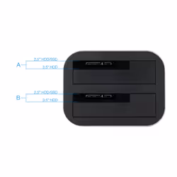 TooQ TQDS-805G Station d'accueil de disques de stockage USB 3.2 Gen 1 (3.1 Gen 1) Type-B Aluminium - Vue supplémentaire 4