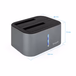TooQ TQDS-805G Station d'accueil de disques de stockage USB 3.2 Gen 1 (3.1 Gen 1) Type-B Aluminium - Vue supplémentaire 6