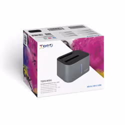 TooQ TQDS-805G Station d'accueil de disques de stockage USB 3.2 Gen 1 (3.1 Gen 1) Type-B Aluminium - Vue supplémentaire 7