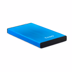 TooQ TQE-2527BL, Boîtier HDD, 2.5", Série ATA II, Série ATA III, 5 Gbit/s, Connectivité USB, Noir, Bleu