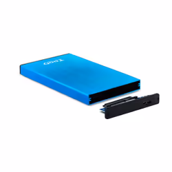 TooQ TQE-2527BL Boîtier de disques de stockage Boîtier HDD Noir, Bleu 2.5" - Vue supplémentaire 4