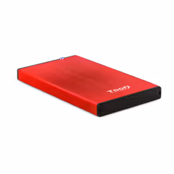 TooQ TQE-2527R, Boîtier HDD, 2.5", SATA, Série ATA II, Série ATA III, 5 Gbit/s, Connectivité USB, Noir, Rouge