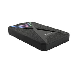 TooQ TQE-2550RGB Boîtier de disques de stockage Boîtier disque dur/SSD Noir 2.5"