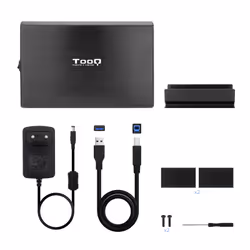 TooQ TQE-3531B Boîtier de disques de stockage Boîtier HDD Noir 3.5" - Vue supplémentaire 6