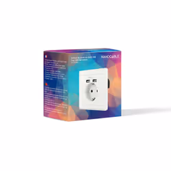 Nanocable 10.35.0010 prise de courant CEE 7/3 + USB Blanc - Vue supplémentaire 8