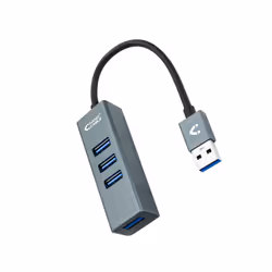 Nanocable 10.16.4402, USB 3.2 Gen 1 (3.1 Gen 1) Type-A, USB 3.2 Gen 1 (3.1 Gen 1) Type-A, Gris, 0,1 m, 24 mm, 86 mm