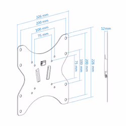 TooQ LP1242F-B support pour téléviseur 42" Noir - Vue supplémentaire 7