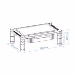 TooQ MMPSSD01 support d'écran plat pour bureau Noir - Vue supplémentaire 14