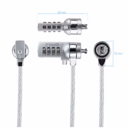 TooQ TQCLKC0015 câble antivol Argent 1,5 m