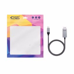 Nanocable 10.15.5002 câble vidéo et adaptateur 1,8 m USB Type-C DisplayPort Aluminium, Noir - Vue supplémentaire 6