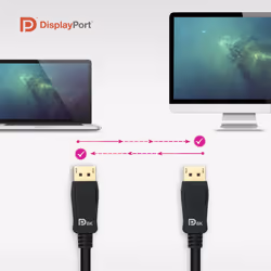 Nanocable 10.15.2502 câble DisplayPort 2 m Noir - Vue supplémentaire 6