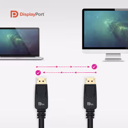 Nanocable 10.15.2503 câble DisplayPort 3 m Noir - Vue supplémentaire 6
