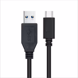 Nanocable 10.01.4000 câble USB 0,5 m USB 3.2 Gen 2 (3.1 Gen 2) USB A USB C Noir