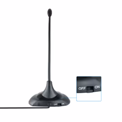 TooQ TQMM-213 microphone Noir Microphone de Notebook