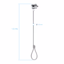 TooQ TQCLKC0025 câble antivol Argent 1,5 m