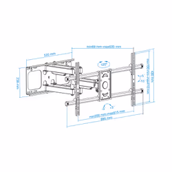 TooQ LP3790TN-B support pour téléviseur 2,29 m (90") Noir - Vue supplémentaire 12