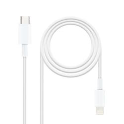 TooQ 10.10.0601 câble Lightning 1 m Blanc