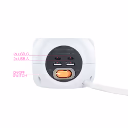 Nanocable 10.37.0001 chargeur d'appareils mobiles Universel Blanc Secteur Intérieure