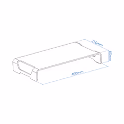 TooQ TQMR0004 support d'écran plat pour bureau 13" Argent
