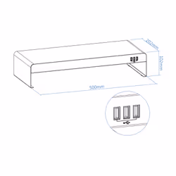 TooQ TQMR0124 support d'écran plat pour bureau Noir - Vue supplémentaire 4