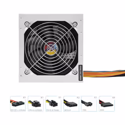 TooQ TQAPOLO-550SP unité d'alimentation d'énergie 550 W 20+4 pin ATX ATX Argent - Vue supplémentaire 4