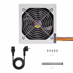 TooQ TQAPOLO-550SP unité d'alimentation d'énergie 550 W 20+4 pin ATX ATX Argent - Vue supplémentaire 7
