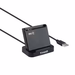 TooQ TQR-220B, USB 2.0, Noir, 60 g