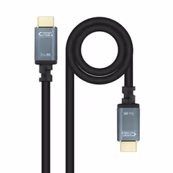 Nanocable 10.15.8001-L150, 1,5 m, HDMI Type A (Standard), HDMI Type A (Standard), Compatibilité 3D, 48 Gbit/s, Noir