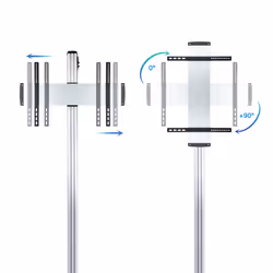 TooQ FS2270M-B support pour téléviseur 70" Argent - Vue supplémentaire 4