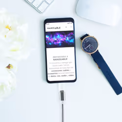 Nanocable 10.10.4100 changeur de genre de câble Lightning Micro USB Blanc - Vue supplémentaire 5