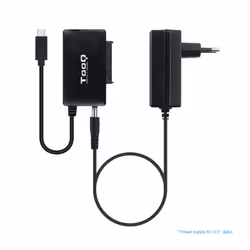 TooQ TQHDA-02C Station d'accueil de disques de stockage USB 3.2 Gen 1 (3.1 Gen 1) Type-C Noir
