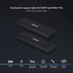 TooQ Shura Enceinte ssd Noir M.2