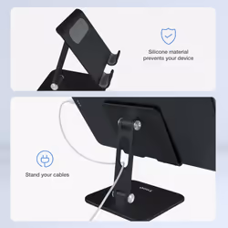 TooQ PH-HERMES-NOCHE support Support passif Mobile/smartphone, Tablette / UMPC Noir - Vue supplémentaire 4