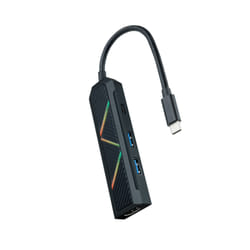 Nanocable 10.16.0401 station d'accueil Avec fil USB 3.2 Gen 1 (3.1 Gen 1) Type-C Noir