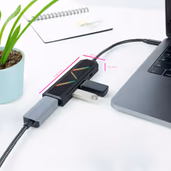 Nanocable 10.16.0401 station d'accueil Avec fil USB 3.2 Gen 1 (3.1 Gen 1) Type-C Noir