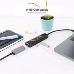 Nanocable 10.16.0401 station d'accueil Avec fil USB 3.2 Gen 1 (3.1 Gen 1) Type-C Noir