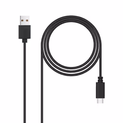 Nanocable 10.01.2103, 3 m, USB A, USB C, USB 2.0, 480 Mbit/s, Noir
