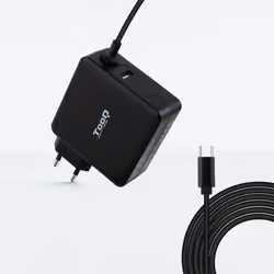 TooQ TQLC-USBC90PD, Ordinateur portable, Auto, 100 V, 50 / 60 Hz, 90 W, 5 - 20 V