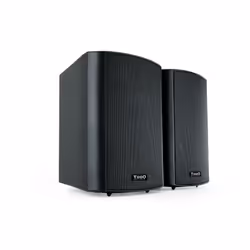 TooQ TQOWS-01B, 2.0 canaux, Avec fil, 70 - 16000 Hz, 8 Ohm, Noir