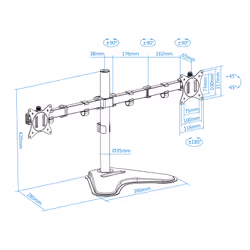 TooQ DB1702TN-B support d'écran plat pour bureau 32" Noir - Vue supplémentaire 4