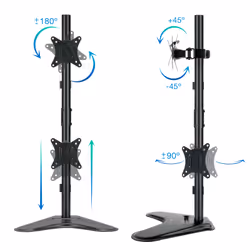 TooQ DB1703TNV-B support d'écran plat pour bureau 32" Noir